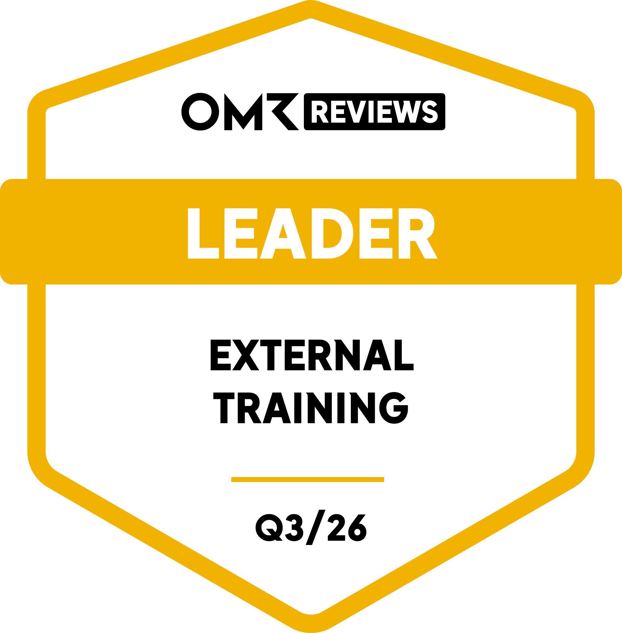 OMR Reviews Siegel für elearnio in Q3 2026 – Leader: External Training